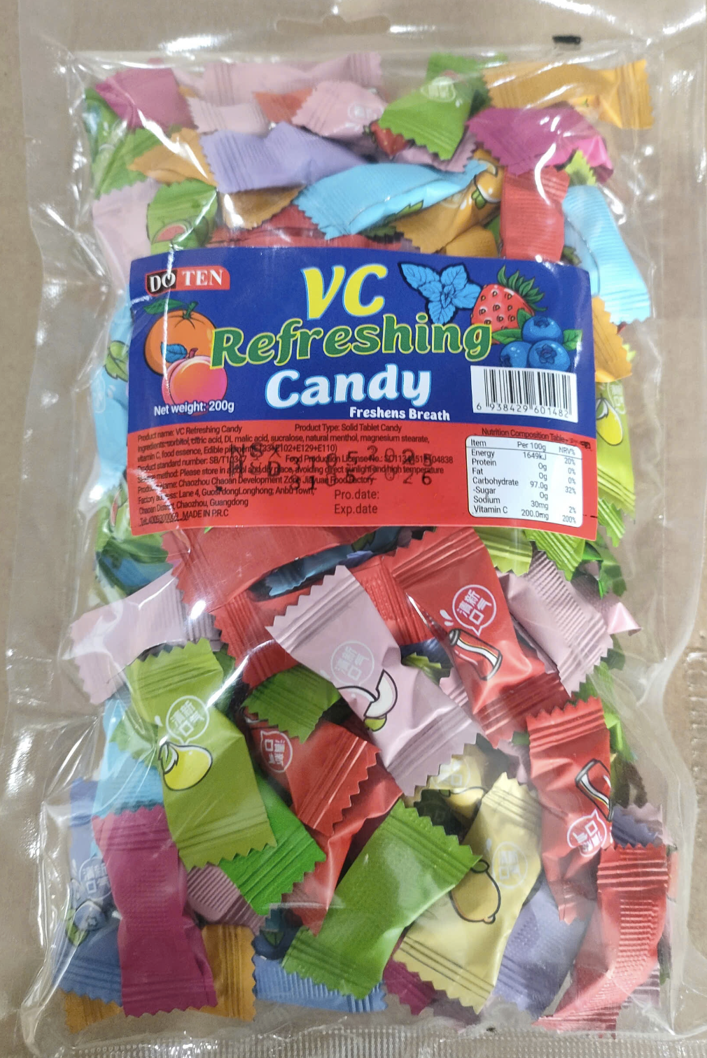 Kẹo Refreshing Candy 200g